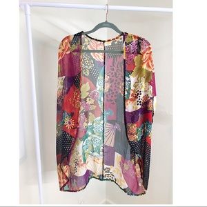🖤Forever 21- traditional print kimono